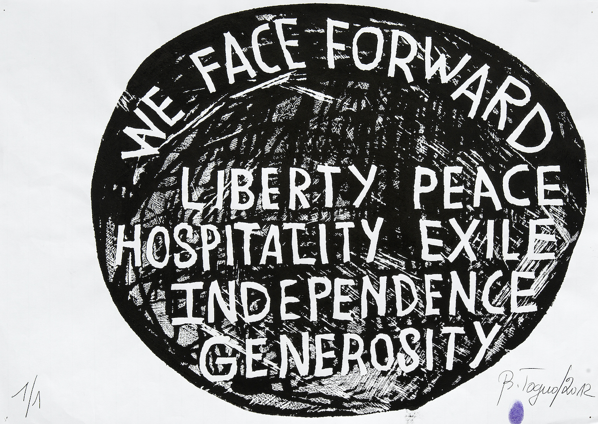 Barthélémy Toguo, We face forward..., 2012