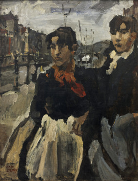 Isaac Israels, Two Maids on the Lijnbaansgracht in Amsterdam, 1894, oil on canvas, 101 x 75 cm, Groninger Museum Isaac Israels, Two Maids on the Lijnbaansgracht in Amsterdam, 1894, oil on canvas, 101 x 75 cm, Groninger Museum