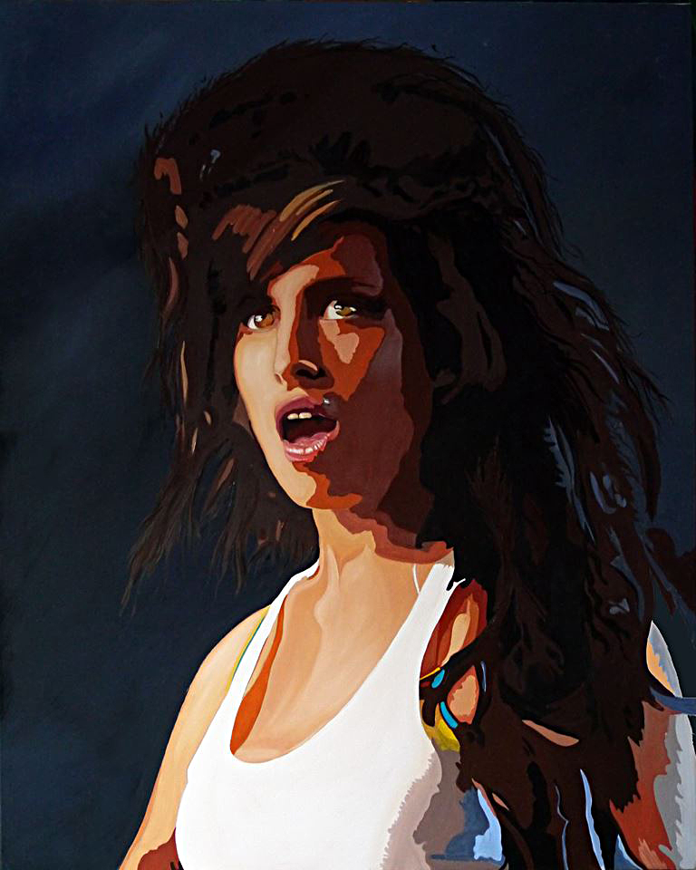 Portret of Amy Winehouse Cornell van Loon | €2.500,-