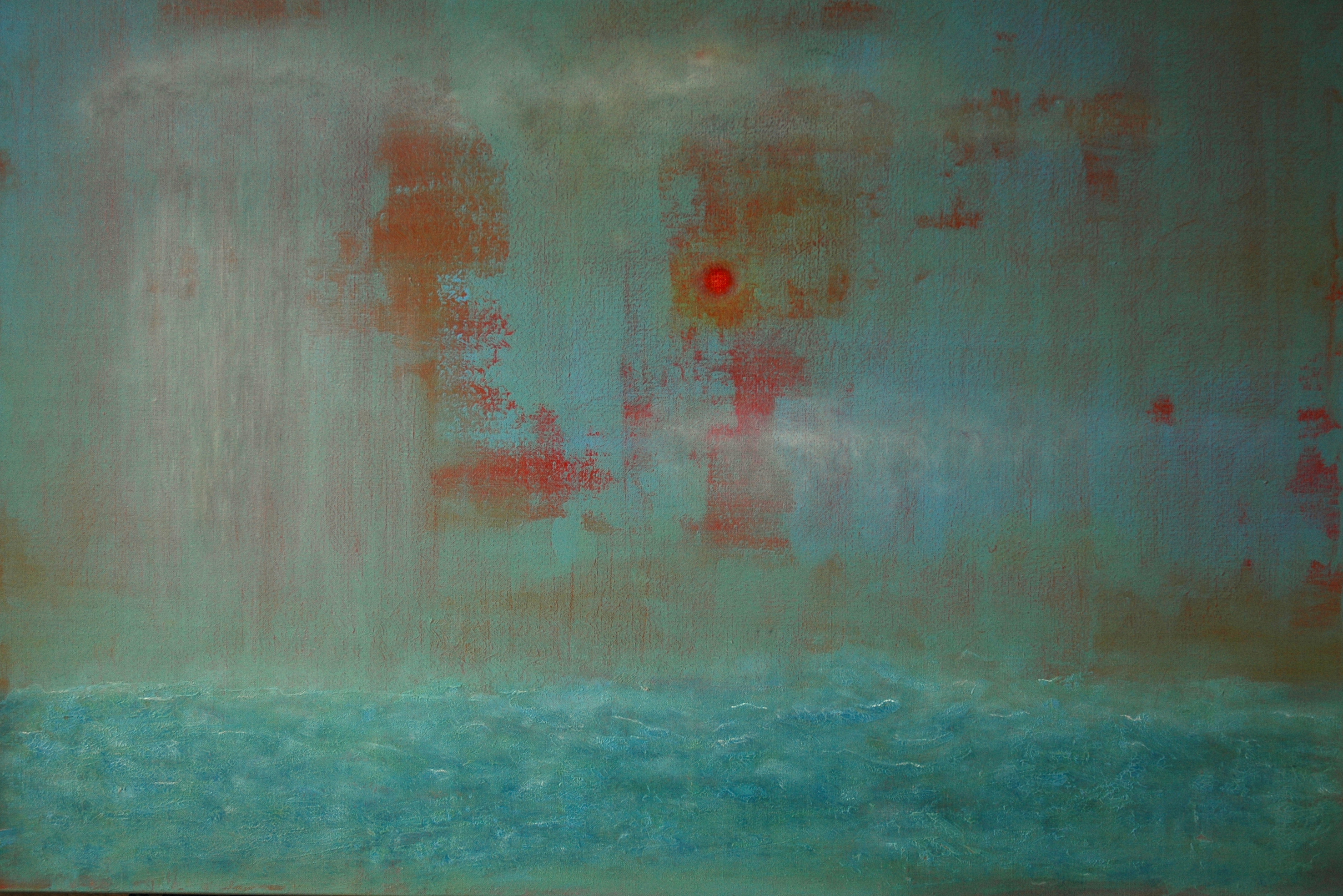 Red sun over icy waters - Alain du Pontavice - €2.800,- Red sun over icy waters - Alain du Pontavice - €2.800,-