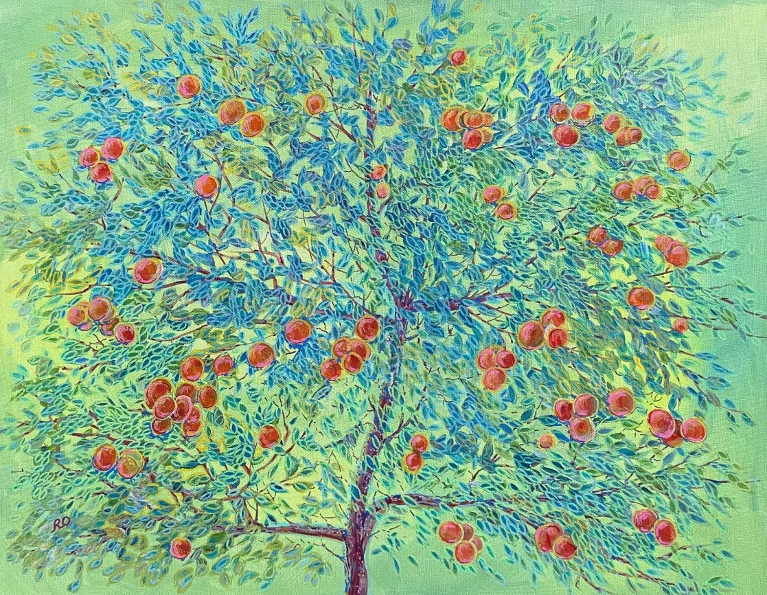 Original painting “Young fruits tree” RO_Art_US Online Gallery