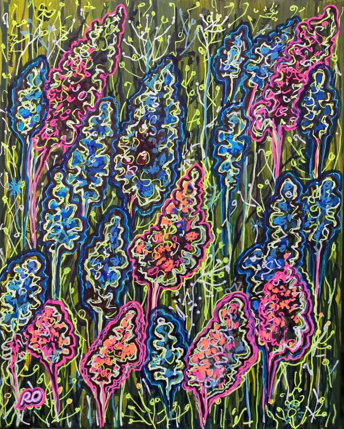 Original painting “Hyacinths” RO_Art_US Online Gallery