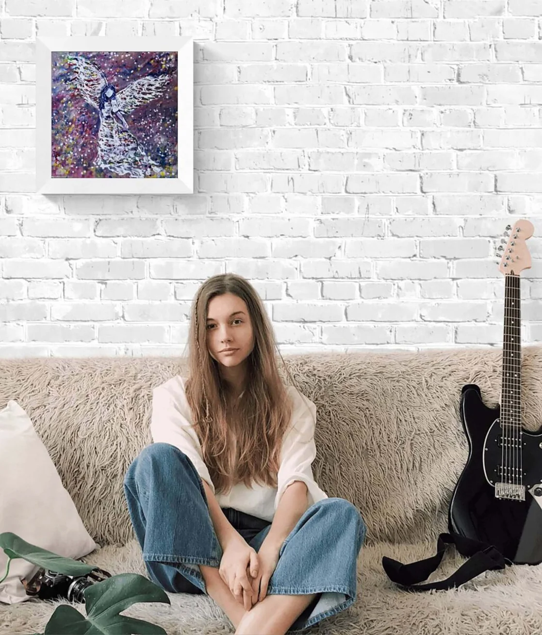 民谣吉他吉他手玩. ——图库图片© snowing #130845360, image size:1117x1308