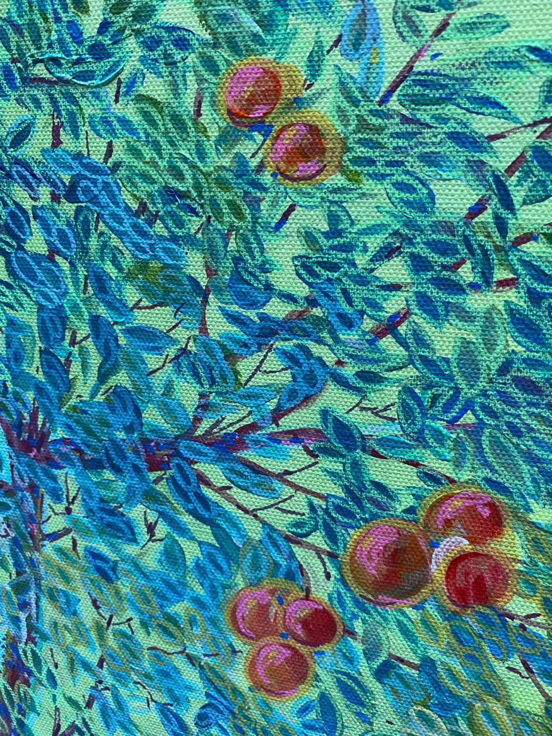 Original painting “Young fruits tree” RO_Art_US Online Gallery