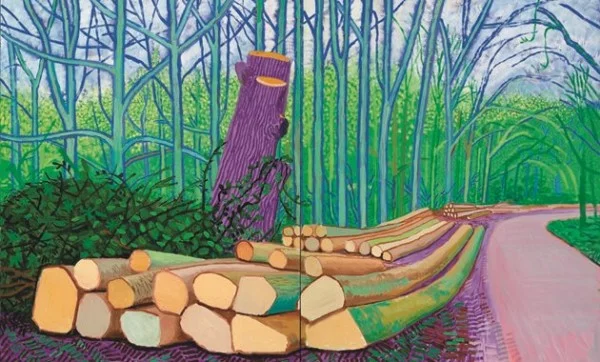 felledtreesonWoldgate_David_Hockney_Carrousel Tekstpagina