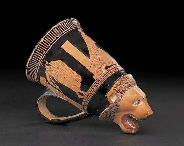 Lion head drinking cup © The Trustees of the British Museum Lion head drinking cup © The Trustees of the British Museum